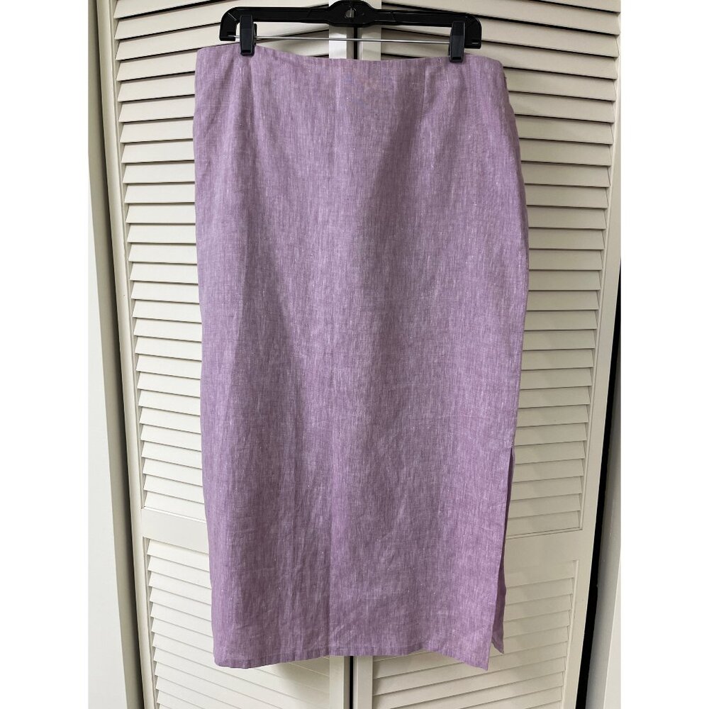 Eileen Fisher Linen Dress Skirt Purple (Pansy) 1X 16 18